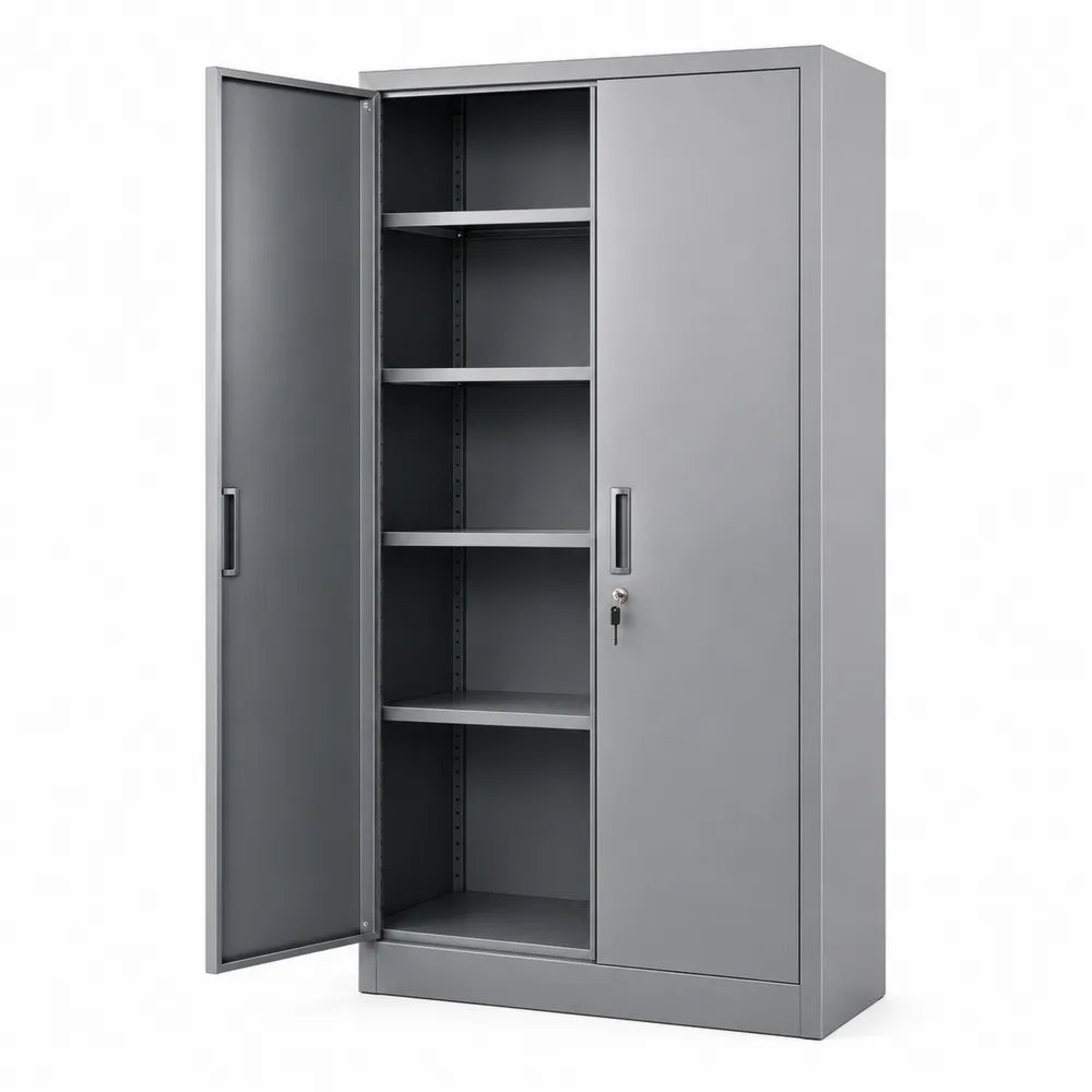 Metalowa szafka stalowa z zamkiem 180x90x40 cm