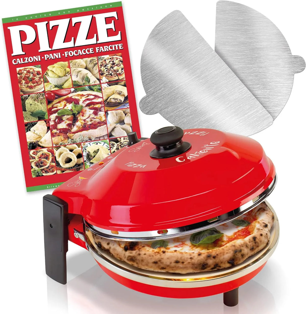 Piekarnik elektryczny, 1200 w, 32 cm, 30 cm, Piekarnik do pizzy z kamieniem ogniotrwałym 400 stopni