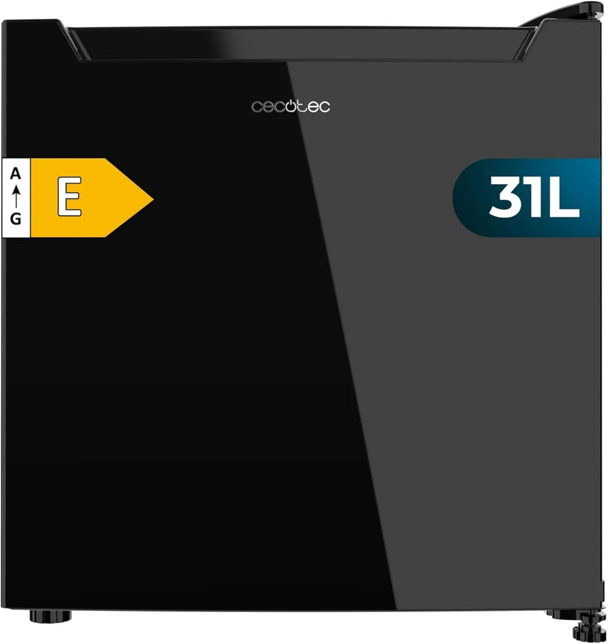 Cecotec minilodówka, Bolero CoolMarket TT Zamrażarka, 31 l, czarny, Mini- Lodówki 31 l 31 Dual czarny E, Wysokość 49, 6 cm i szerokość 47