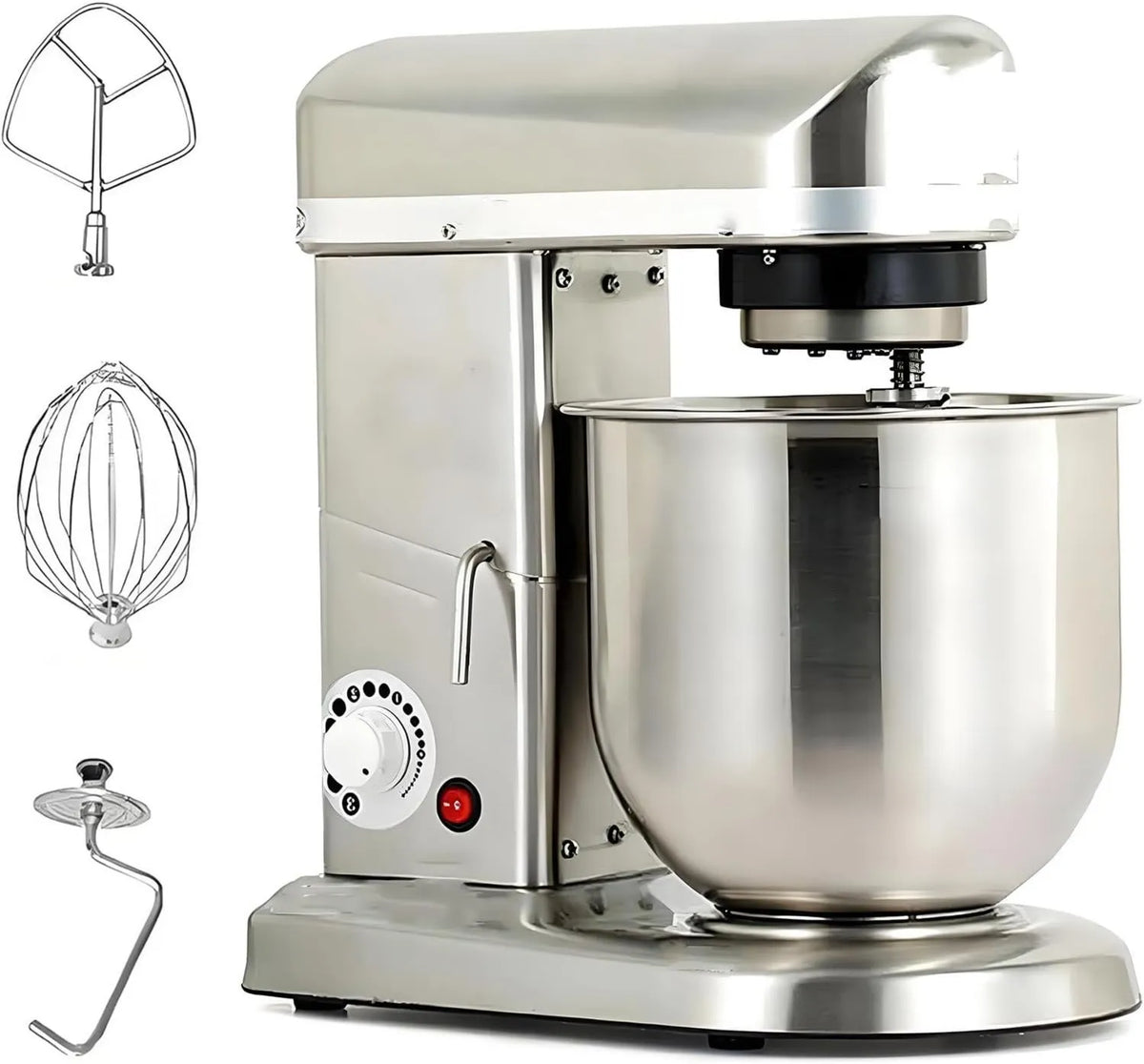 QuinteZhenTially robot kuchenny, Mikser, 5 l, 3 prędkości, profesjonalny, Muffins Gaufres 5 l