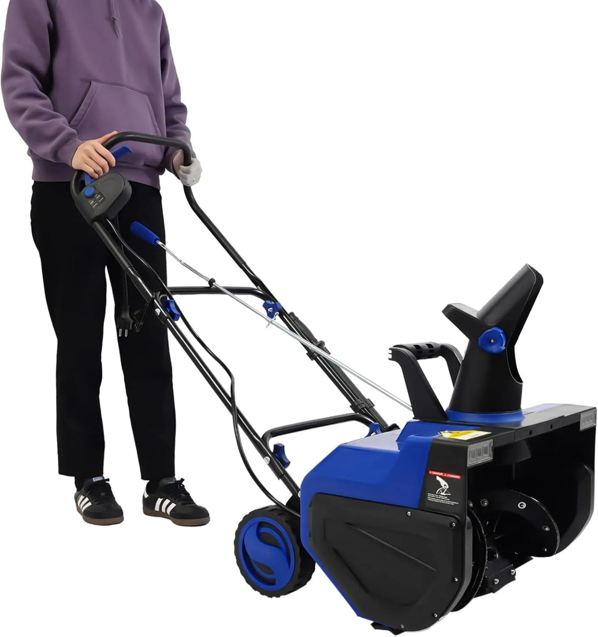 Haoxuesen, Snow mill elektryczny, Snow blower, Goulette Regulowany projekcja na 180 °, 2400 W, do L-konserwacji dróg krajowych, Przemysłowy