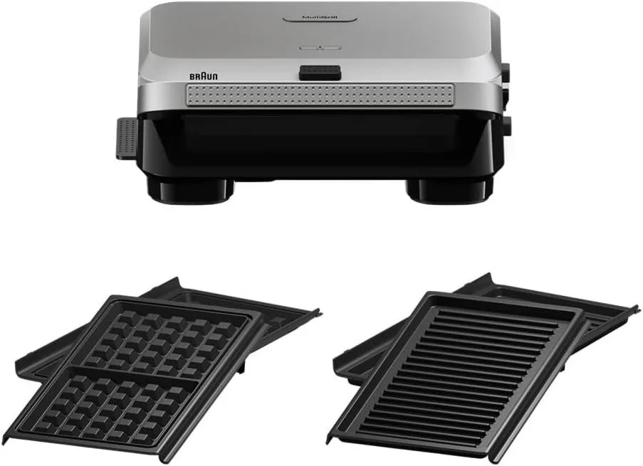 Braun, SM5006 Zmywarka, 800 W, grill, żeliwo, wyjmowany, SnackMaker 5 Toster z grill i płyty gofrownicze