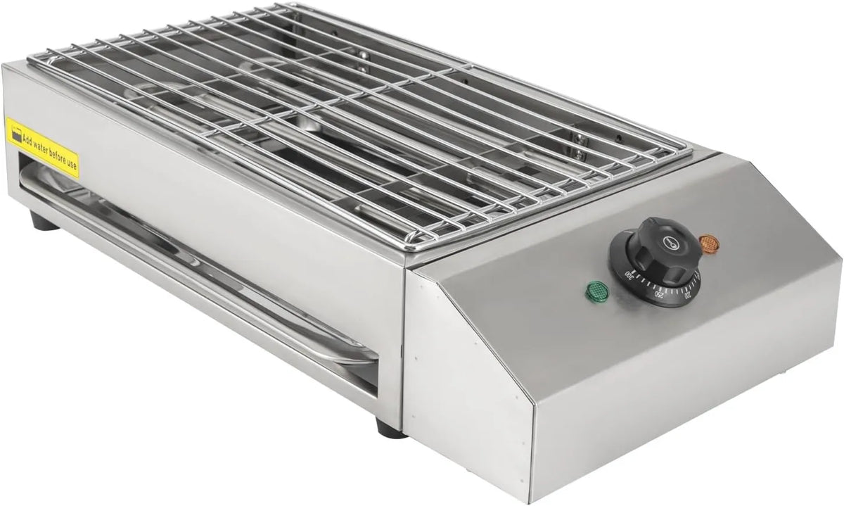 Endingfuny grill elektryczny, Grill, stół, 2600 W, kemping, wymienne, 2 strefy temperaturowe, stal nierdzewna, na piknik