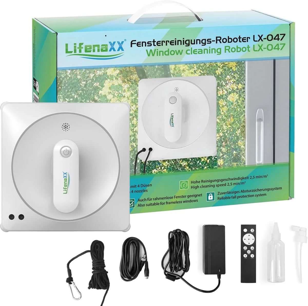 Lifenaxx, LX- 047 czyszczący, 100 ml, duży zbiornik, 4 tryby, Robot LX-047
