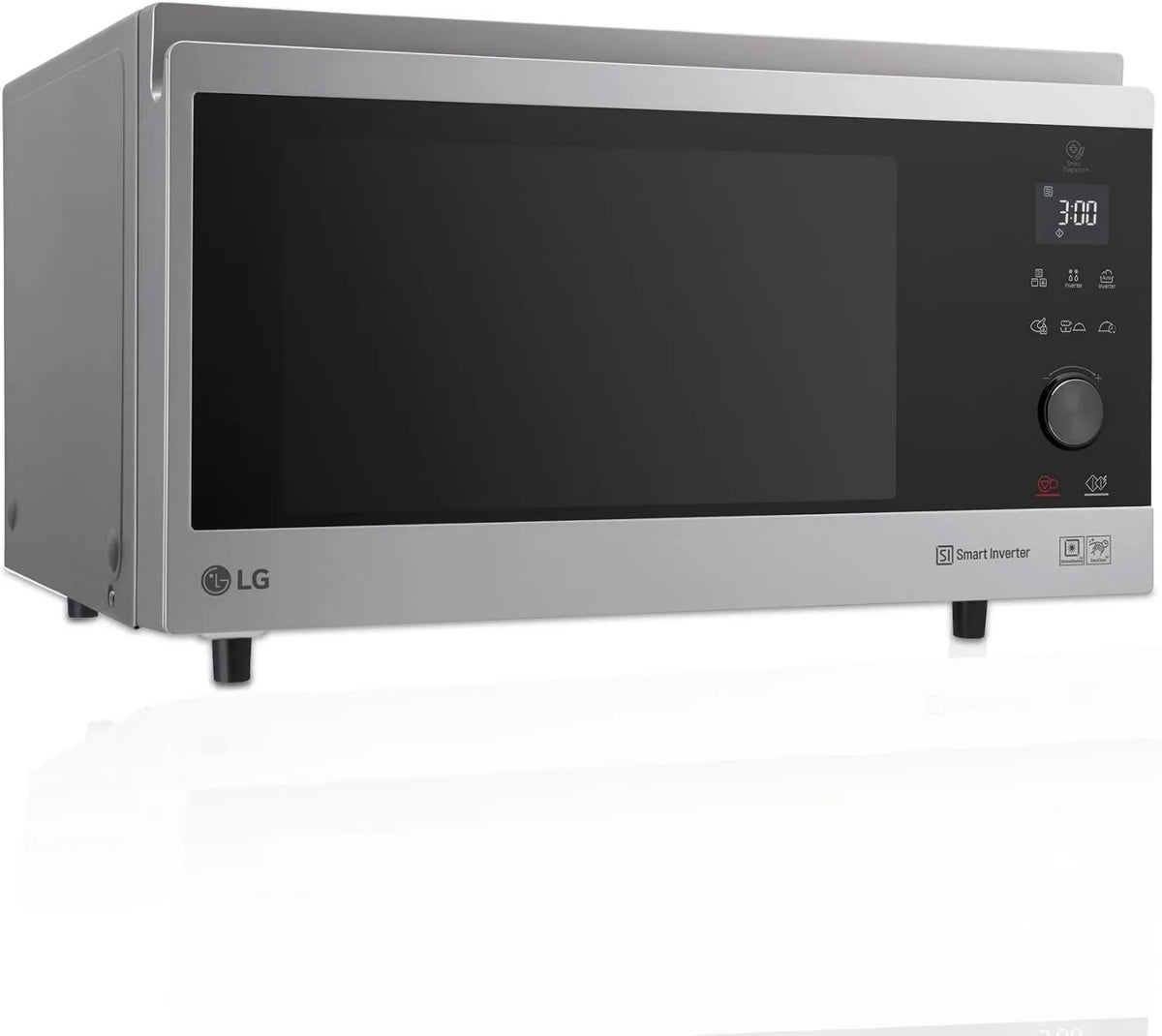 LG, MJ3965ACS Kuchenka mikrofalowa, 39 l, 850 / 950, 100 W, grill, Inwerter, stal nierdzewna, maksymalna konwekcja 1 850 W