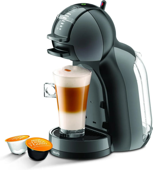 Nescafé Dolce Gusto, Krups Elektryczny ekspres do kawy, 0.8 l, Dopasowane wymiary, Czarny, Mini Me ekspres do kawy 0.8 l- 15 bar, Ciśnienie 15 bar