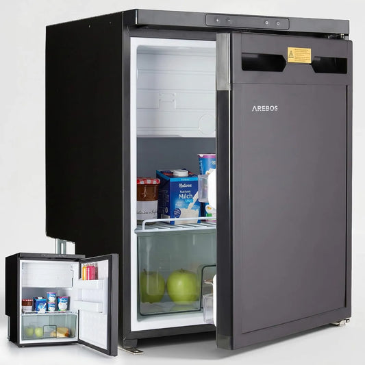 AREBOS, Zamrażarka 12 V / 24 V, 65 l, 12 V, kemping, Sterowanie za pośrednictwem APP, do -20°C, Lodówka do 12 V/24 V