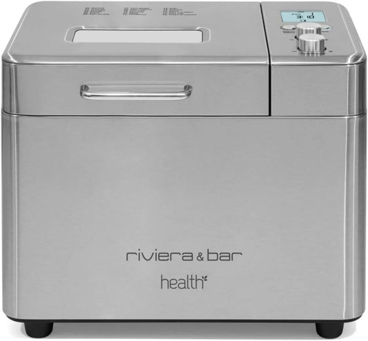 Riviera & Bar, Chleb, 500 W, 18 programów, 500 / 750 g, maszyna do wyrobu chleba, riwiera i bar 60min 15h, uchwyt na gorąco, stal nierdzewna, 3 rozmiary