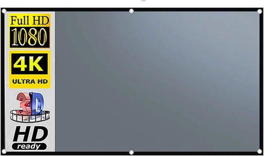 KAUWYEHD, Produkt przenośny czarny krawędź z Dziurą 16: 9Grey Anti-Light ekran projekcji