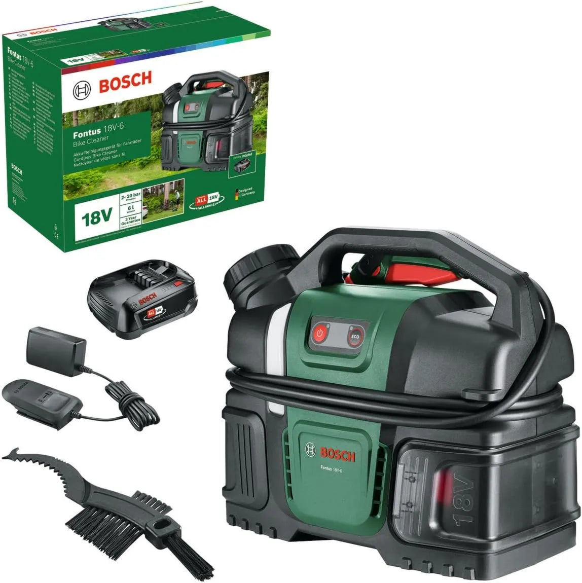 Bosch, 18 V- 6 Wysokie ciśnienie, 18 V, przenośne 18 V-6