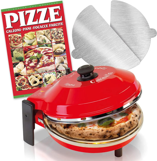 Piekarnik elektryczny, 1200 w, 32 cm, 30 cm, Piekarnik do pizzy z kamieniem ogniotrwałym 400 stopni