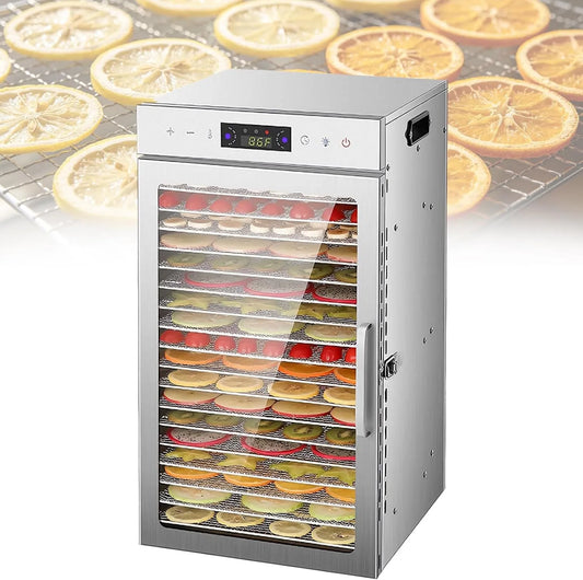 vanenferse suszarka do żywności, Suszarka, odwodniona żywność, 30 do 90°C, licznik czasu, profesjonalny, stal nierdzewna, do mięsa
