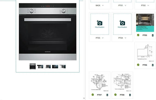 SIEMENS piekarnik do zabudowy, iQ100 HB113FBS1 Piekarnik elektryczny, 66 l, stal nierdzewna, czarny
