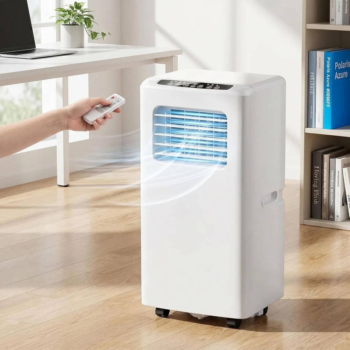 HUANQIN klimatyzator przenośny, 48 dB, ciche, 10000 BTU