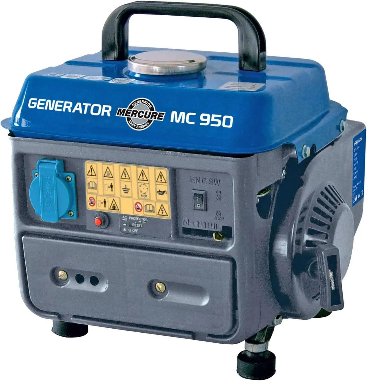 Generator prądu, 780 W, 650 W, Mercury 450009 2-suwowy agregat prądowy 780 W