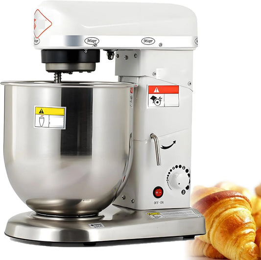 DNEPEI robot kuchenny, 5 l -220vWhite Robot, 5 l, ciasto, 3 prędkości, profesjonalny, stal nierdzewna, do ciasta 5 l-220vWhite