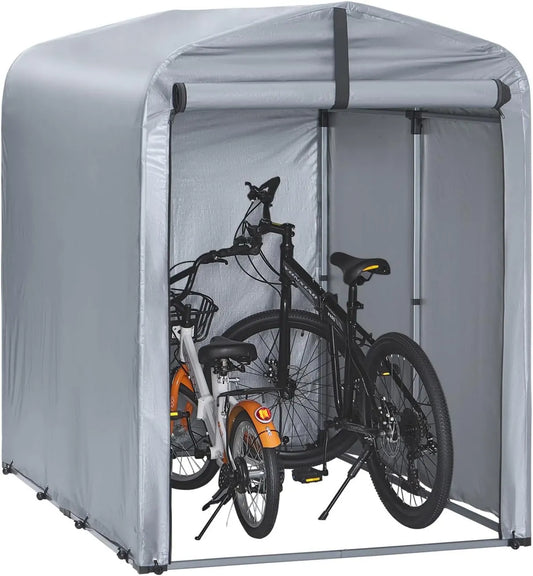 KLS11-K domek ogrodowy, 120 x 163 x 176, 11,2 kg, 176 cm, SoBuy garaż rowerowy, odporny na warunki atmosferyczne, szopa na narzędzia