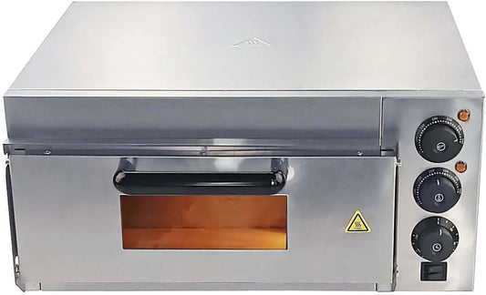 QFGain piec do pizzy, Piec elektryczny do pizzy, 16 cali, 3000 W, 50 do 350°C, licznik, 40 Cm, dla La Maison - Przezroczysty FenêTre, ContrôLe PréCis De La