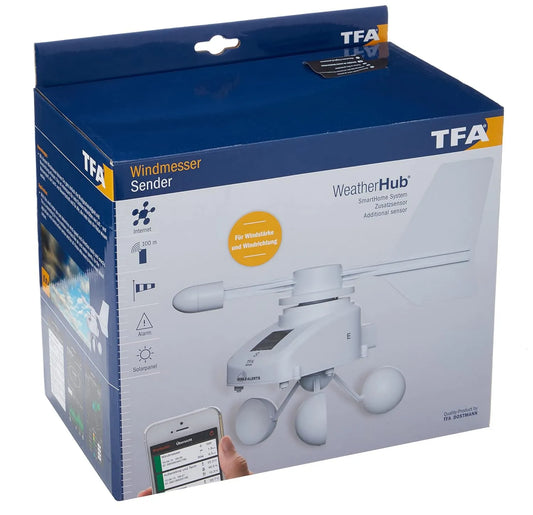 TFA Dostmann, Dostmann Weatherhub Solar Wireless z Via Le Smartphone biały