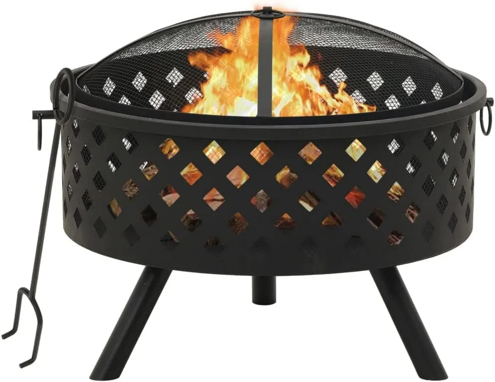 Ordellia, Grzejnik elektryczny, 68 cm, plener, grill, czarny