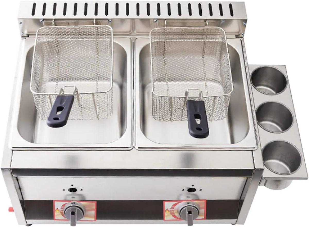 Deep Fryer, Deep frytkownica smażenie maszyny, 20 l, profesjonalny, restauracja, stal nierdzewna, do gotowania z rodziny kontra maszyny
