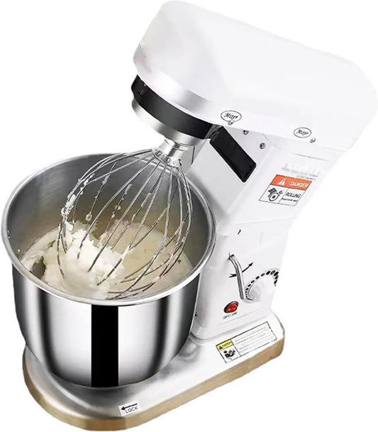 ylpddmm mikser planetarny, z Pastry Hook, Fontanna, Wielofunkcyjny 500 W Patssier, Kuchnia z 7 l Bol, Planetarne obroty 3 Speedy, Battler