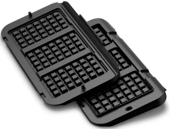 Tefal gofrownica / opiekacz, XA7348 OptiGrill, tłoczona płyta do wstrzykiwacza OptiGrill, powłoka bez kleju, czarna, aluminiowa, do wstrzykiwacza OptiGrill 4 w 1 i 2 w 1 XL