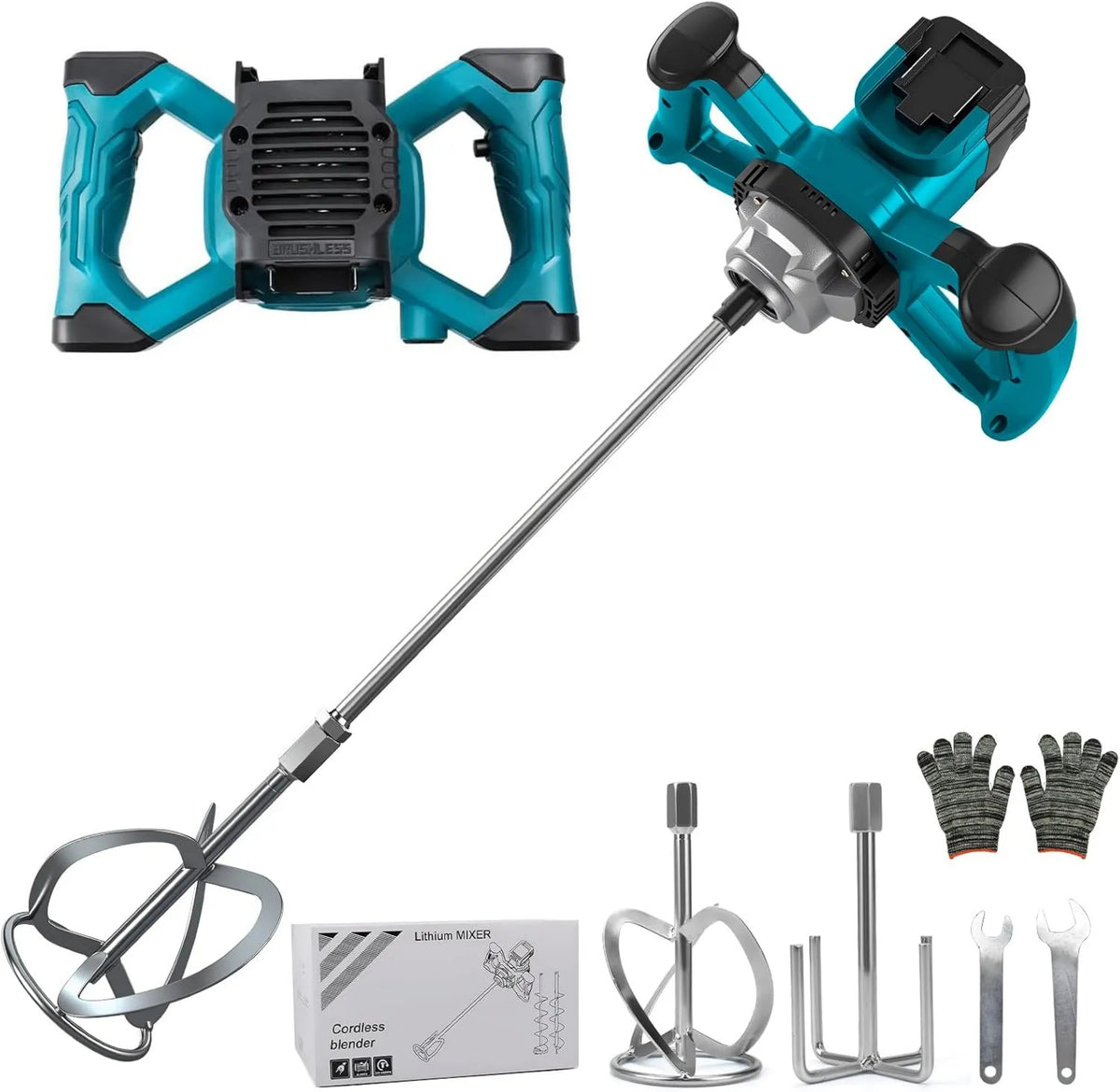 WingFly, Makita Bateria, 3200 W, 6 prędkości, Mortier Malaxer Kompatybilny z Baterią