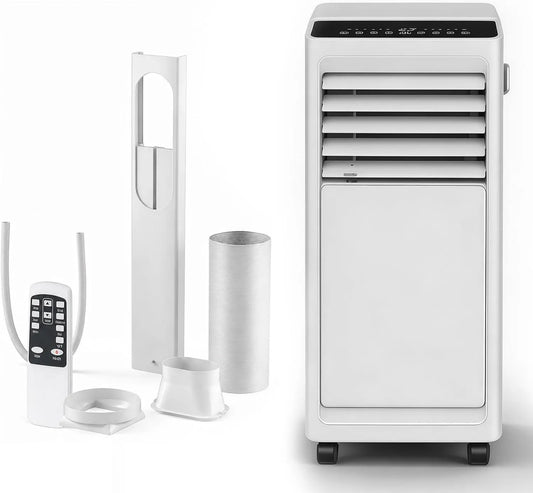 BANGBANGJI klimatyzator przenośny, 24H, poruszające się koła, dotyk, zegar, dekoracja pokoju dziennego, 9000 BTU Froid Quick przez kompressor