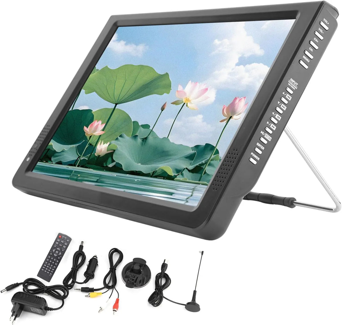 Garsent, Smart TV, 12 cali, 1280 × 800, TV, USB, przenośne, SD karty kompatybilne, 1280 x 800 rozdzielczość, Samochód i samolot, analogi cyfrowe