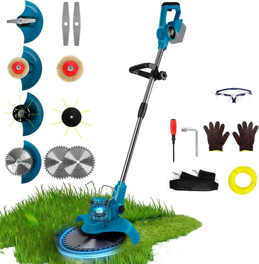 Makita podkaszarka, 20 cm, 135 cm, silnik bezszczotkowy, zasilanie akumulatorowe, regulacja ustawień, uchwyt teleskopowy, szerokość cięcia 20 cm