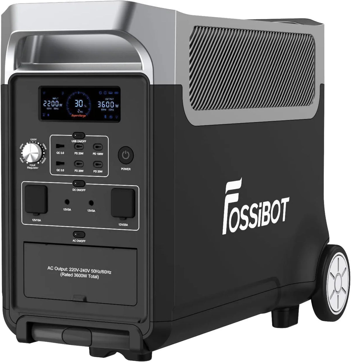 F3600 przenośna stacja zasilania, 3600W, 3840Wh, 3840 Wh, FOSSiBOT-Polska Pro przenośna Stacja zasilania