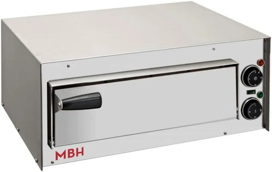 MBH - MAQUINARIA BAR HOSTELERÍA piec do pizzy, Pizza piekarnik elektryczny, MBH Profesjonalny piekarnik pizzy małe 1 sypialnia Przemysłowe elektryczne drzwi piekarnik, profesjonalne, stal nierdzewna
