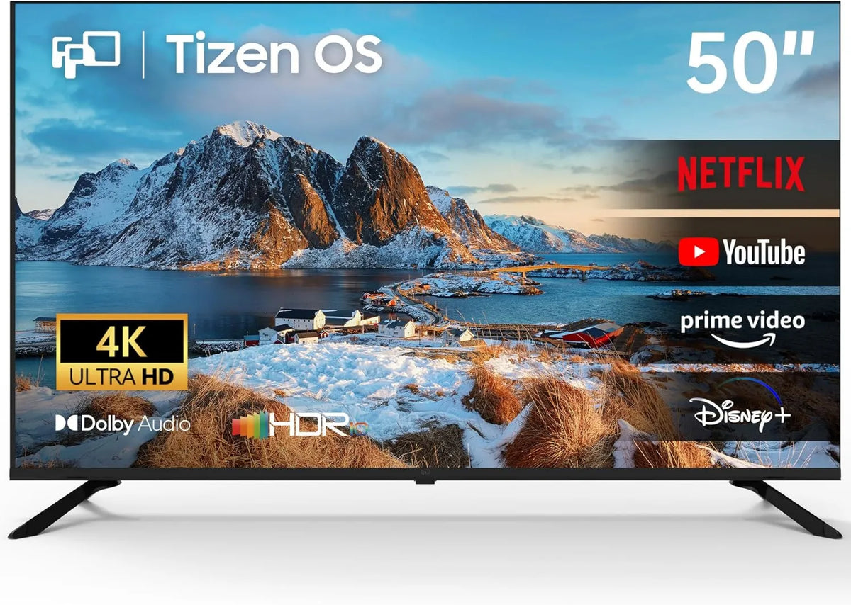 FPD telewizor, Samsung AT50 Smart TV, 50 cali, TV, 4K UHD, HDR, Tizen OS, dźwięk Dolby, HDMI, UHD płaski ekran, HDR10, Dolby Audio, 127 cm, ALLM