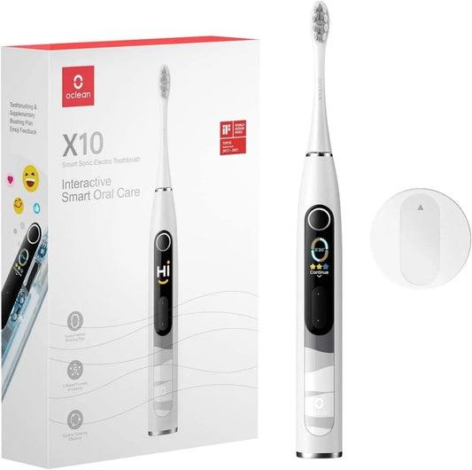Oclean, X10 czujnik IPX7, szczotka, szczotka do zębów, licznik czasu, 5 trybów, szary, na 60 dni